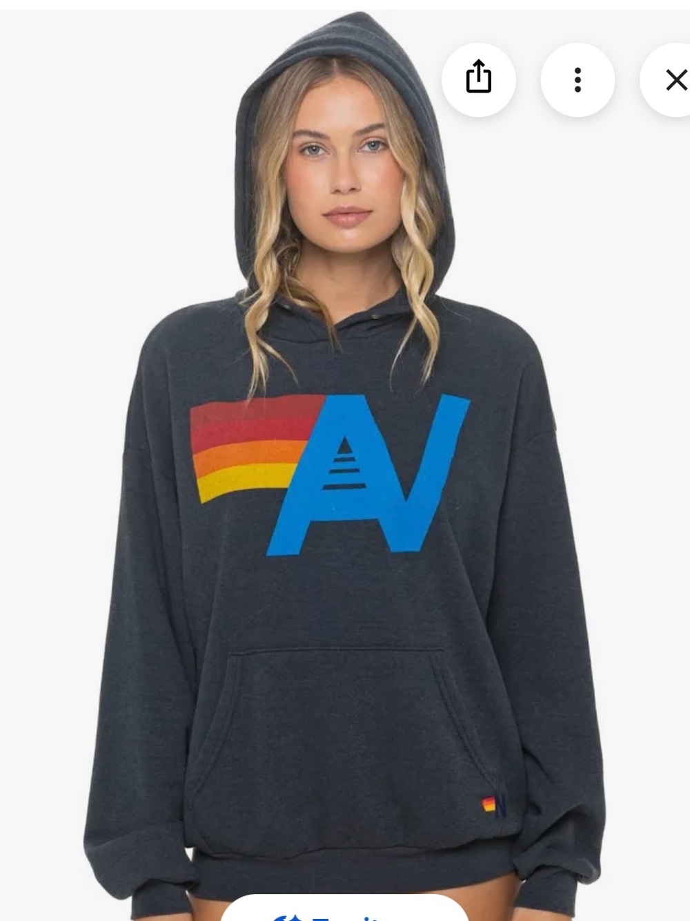 Aviator Nation Charcoal Hoodie